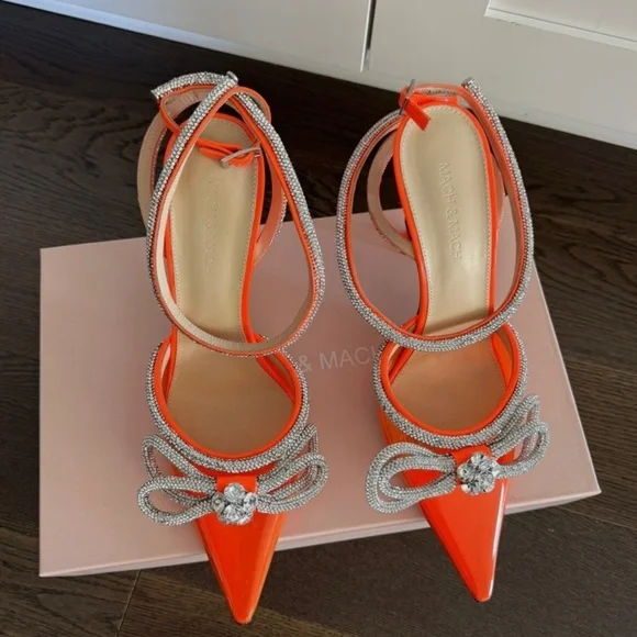Mach & Mach double crystal bow heels - Picture 1 of 3